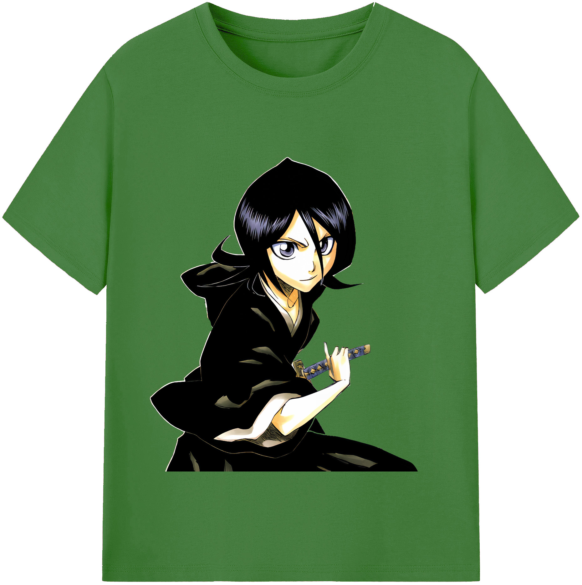 （画像用） ブリーチ 朽木ルキア BLEACH Kuchiki Rukia レディースカジュアルプリントTシャツ（綿100％）